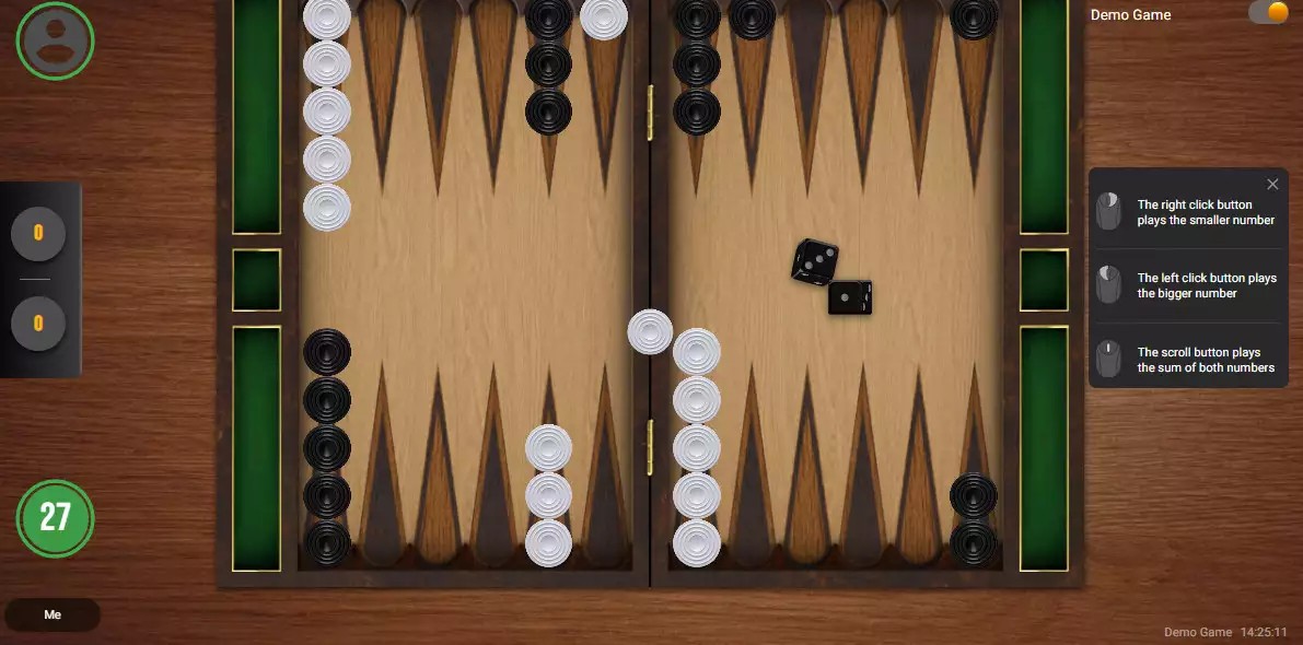 Backgammon screenshot
