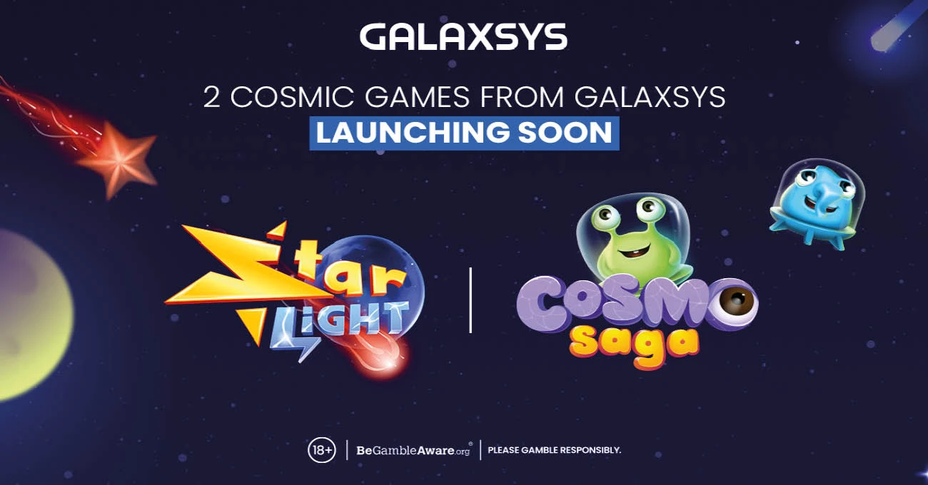 Cosmo Saga and Starlight cosmic-themed release announcement