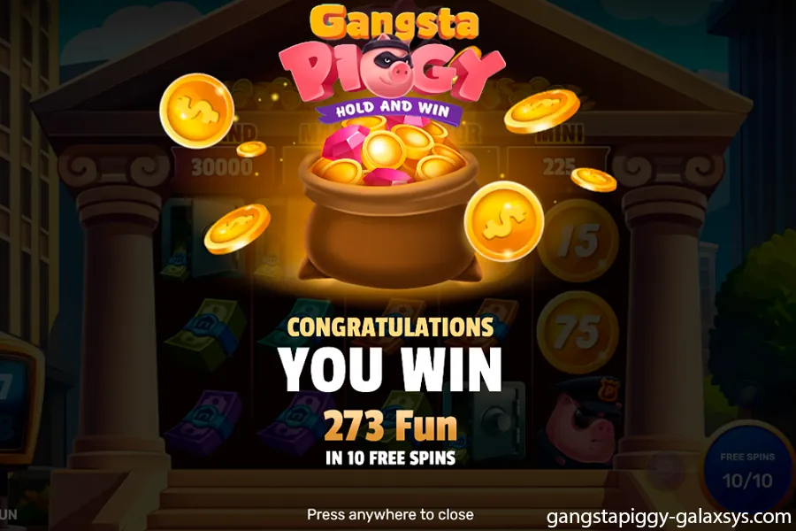 Gangsta Piggy Hold And Win screenshot 3 - gameplay detail