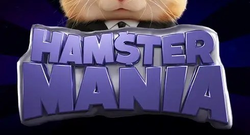 Hamster Mania logo, close crop of the hamster mascot in a suit