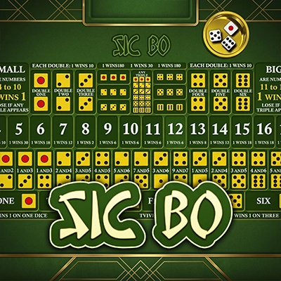 Sic Bo screenshot 2 - full betting layout with Small, Big, combination and triple bets